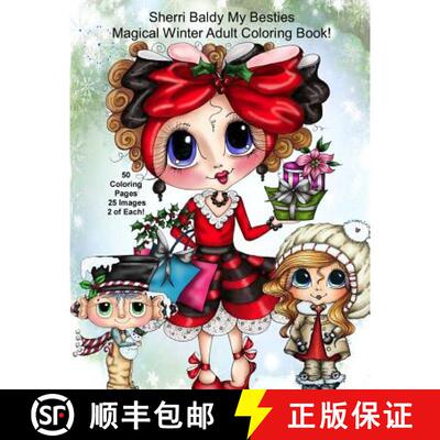 【3-4周达】Sherri Baldy My Besties Magical Winter Coloring Book [9781945731587]