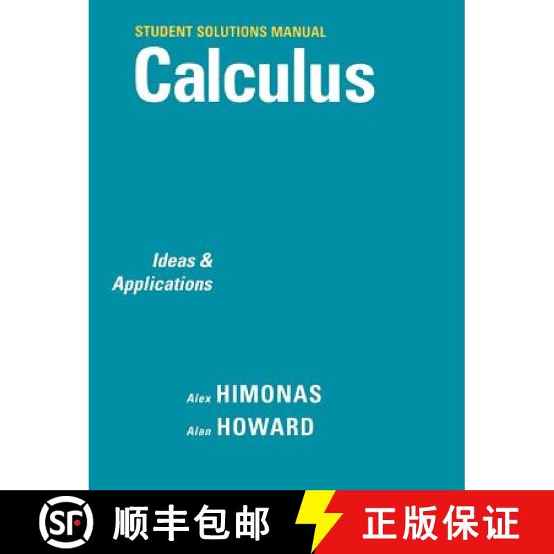 【2-3周达】Student Solutions Manual to accompany Calculus: Ideas and Applications, 1e: Student Soluti... [9780471266396]