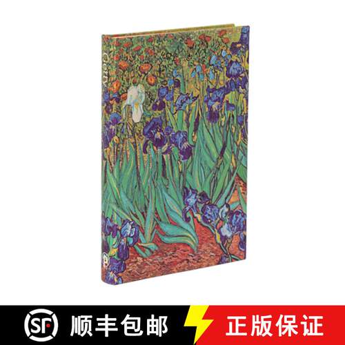 【3-4周达】Van Gogh's Irises Mini Unlined Hardcover Journal, 176pg, 85gsm, the J. Paul Getty Museum C... [9781439798096]