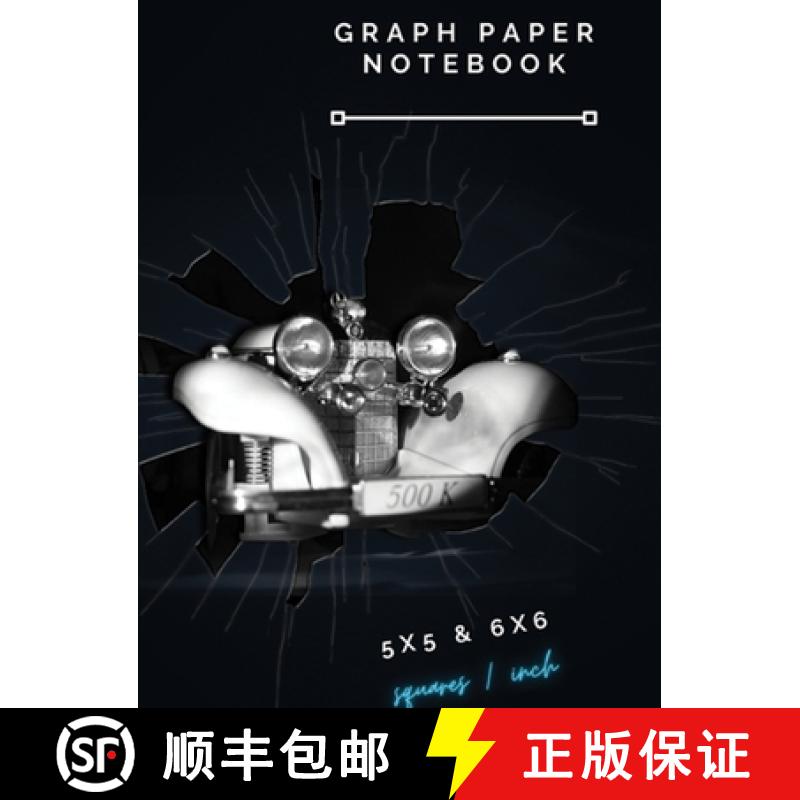 【3-4周达】Professional Graph Paper Notebook 5x5 and 6x6 Squares Per Inch for Your Complex Designs: C... [9781291875539]