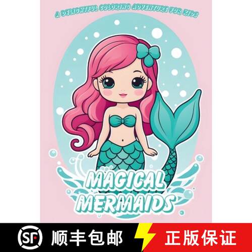 【3-4周达】Magical Mermaids Coloring Book [9798869198488]