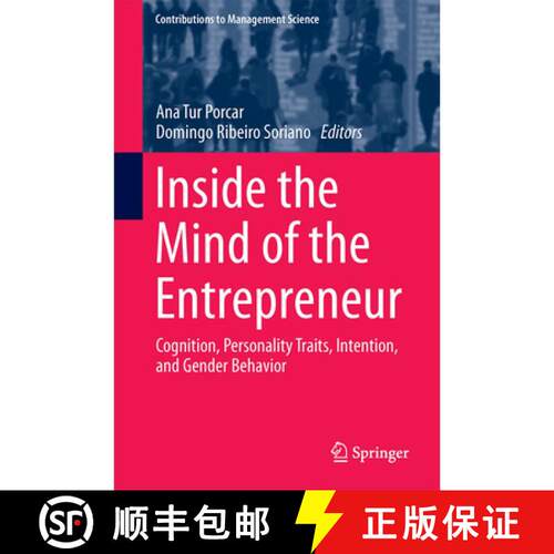 【3-4周达】精装 Inside the Mind of the Entrepreneur : Cognition, Personality Traits, Intention, and G... [9783319624549]