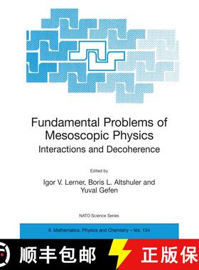 【3-4周达】Fundamental Problems of Mesoscopic Physics : Interactions and Decoherence (Softcover repri... [9781402021923]