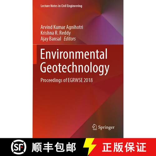 【3-4周达】Environmental Geotechnology: Proceedings of EGRWSE 2018 [9789811370120]