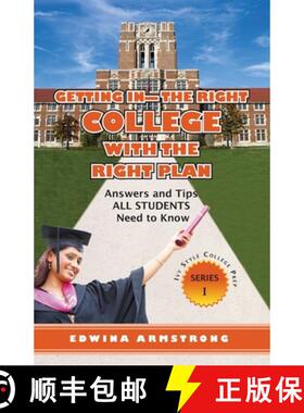 【3-4周达】GETTING IN- THE RIGHT COLLEGE WITH THE RIGHT PLAN [9780578640488]
