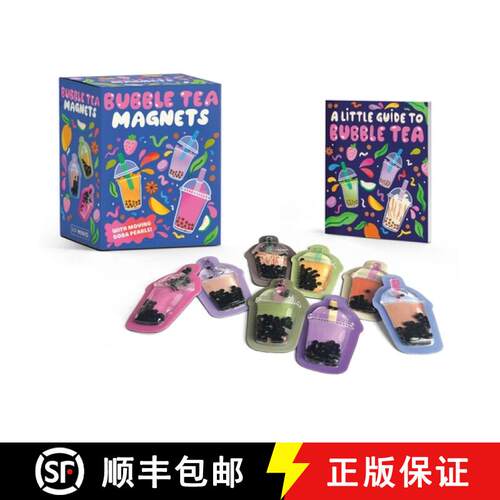 【3-4周达】Bubble Tea Magnets : With Moving Boba Pearls! [9780762483563]