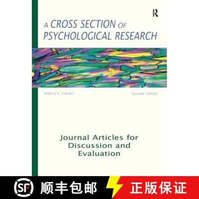 【3-4周达】A Cross Section of Psychological Research : Journal Articles for Discussion and Evaluation [9781884585692]