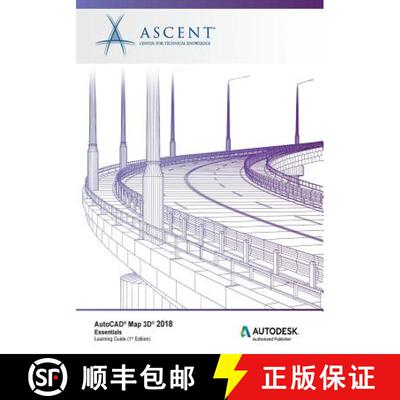 【3-4周达】AutoCAD Map 3D 2018 Essentials: Autodesk Authorized Publisher [9781946571373]