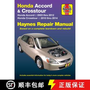 Thru Repair 2012 2003 Honda Manual Haynes A... 2020 Accord 2014 4周达 9781620921814 Crosstour
