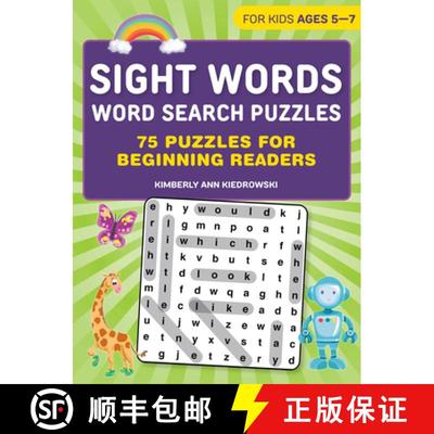 【3-4周达】Sight Words Word Search Puzzles: 75 Puzzles for Beginning Readers [9781638071310]