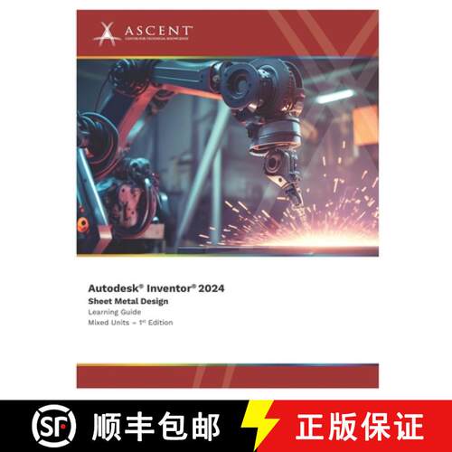 【3-4周达】Autodesk Inventor 2024: Sheet Metal Design (Mixed Units) [9781959504634]
