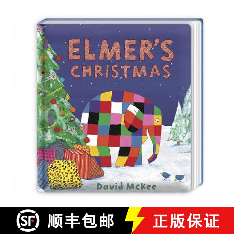 【2-3周达】Elmer's Christmas: Gift board book edition and the perfect Christmas stocking filler for c... [9781783444663]