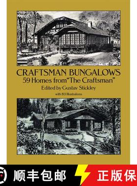 预订 Craftsman Bungalows: 59 Bungalows from the Craftsman [9780486258294]