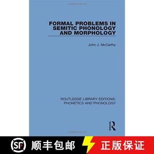 Semitic 9781138604230 4周达 Morphology and Phonology Problems Formal