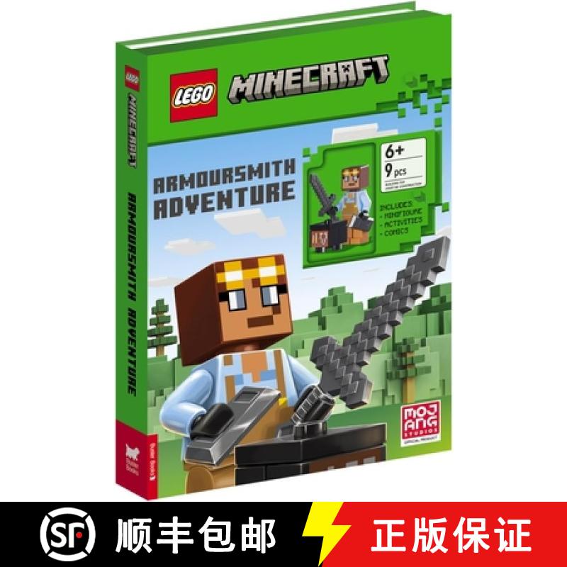 精装 LEGO® Minecraft®: Armoursmith Adventure Activity Book (with Armoursmith minifigure and accesso... [9781837250776]图片