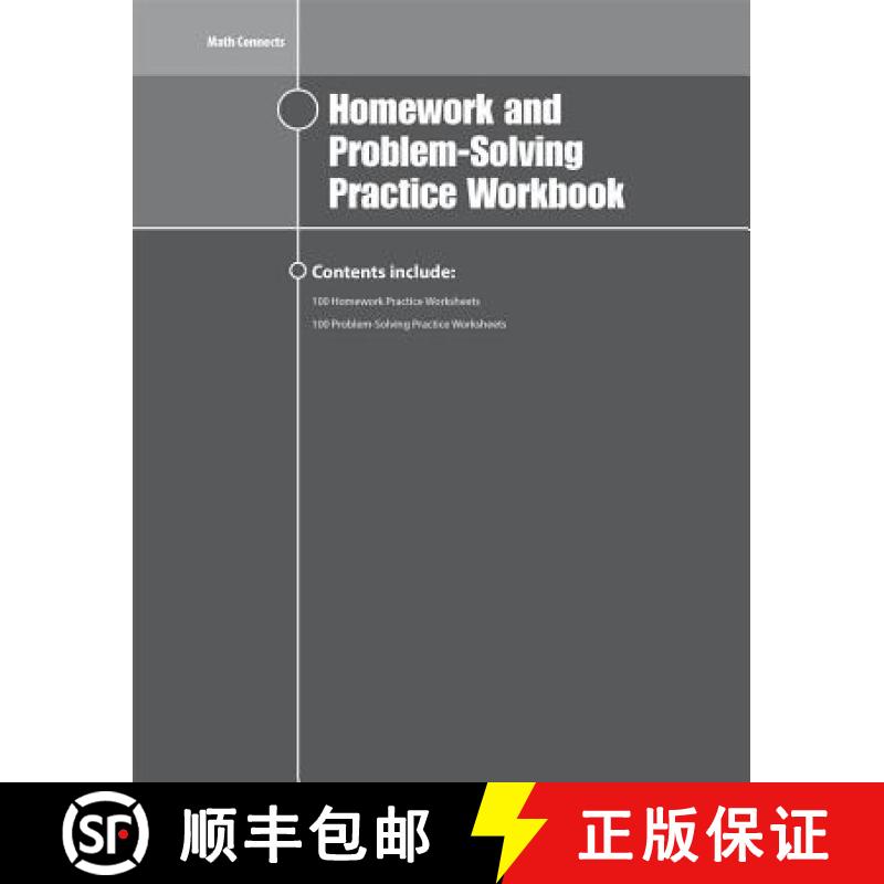 预订 Math Connects Homework and Problem-Solving Practice Workbook, Course 1 [9780078951367]