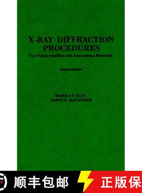 【3-4周达】精装 X-Ray Diffraction Procedures 2Nd Edition [Wiley材料科学] [9780471493693]