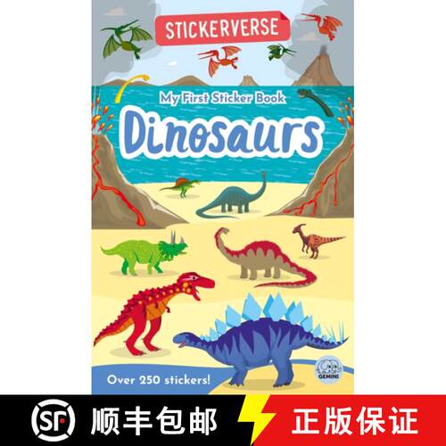 【3-4周达】Stickerverse - My First Sticker Book Dinosaurs [9781917082631]