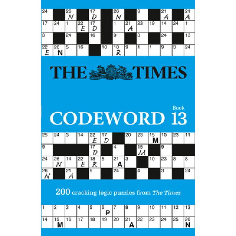 【4周达】The Times Puzzle Books- The Times Codeword 13: 200 Cracking Logic Puzzles[9780008472740]