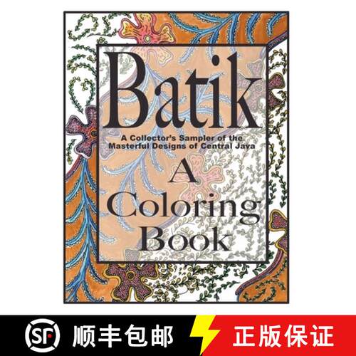 【3-4周达】Batik, A Coloring Book [9798869216960]
