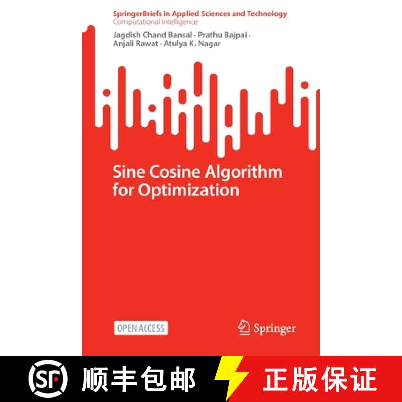 【4周达】Sine Cosine Algorithm for Optimization [9789811997211]
