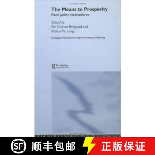 【3-4周达】精装 The Means to Prosperity: Fiscal Policy Reconsidered [9780415701563]