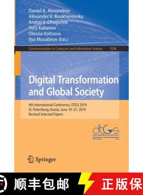 【3-4周达】Digital Transformation and Global Society : 4th International Conference, DTGS 2019, St. P... [9783030378578]
