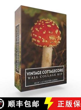 【3-4周达】Vintage Cottagecore Collage Kit: 60 (4 × 6) Cards to Make Your Space Feel Beautiful, Natu... [9781507220931]