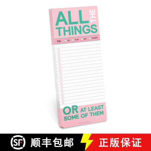 【3-4周达】Knock Knock All The Things Make-a-List Pads [9781683493082]