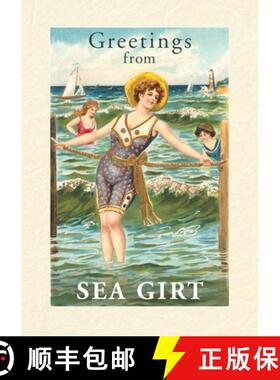 【3-4周达】Vintage Lined Notebook Greetings from Sea Girt [9798385435937]