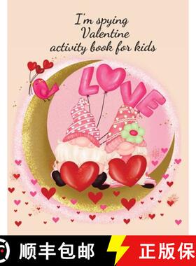 【3-4周达】I'm spying Valentine activity book for kids [9781716236471]