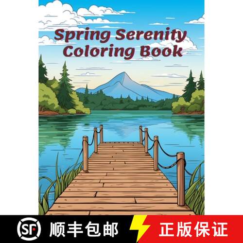 【3-4周达】Spring Serenity Coloring Book [9798868923470]
