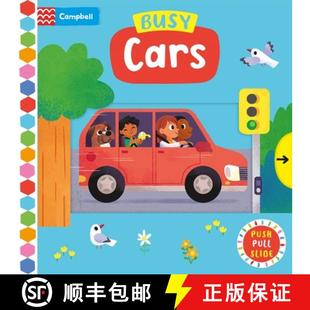 Push 9781035056194 4周达 Book Slide Pull Cars Busy