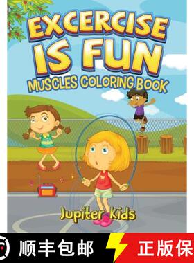 【3-4周达】Excercise Is Fun: Muscles Coloring Book [9781683052012]