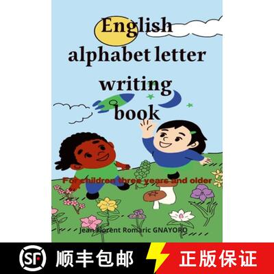 【3-4周达】English alphabet letters writing book: For children three years and older [9781387813261]