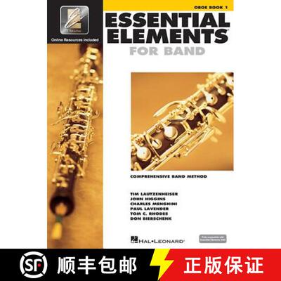 【3-4周达】Essential Elements for Band Oboe Book 1 with Eei (Book/Online Audio) [With 2 CDROMs and DVD] [9780634003127]