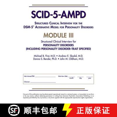 【3-4周达】Structured Clinical Interview for the DSM-5 (R) A lternative Model for Personality Disorde... [9781615371853]