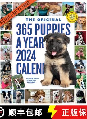 预订 365 Puppies-A-Year Picture-A-Day Wall Calendar 2024: Absolutely Spilling Over with Puppies [9781523519200]