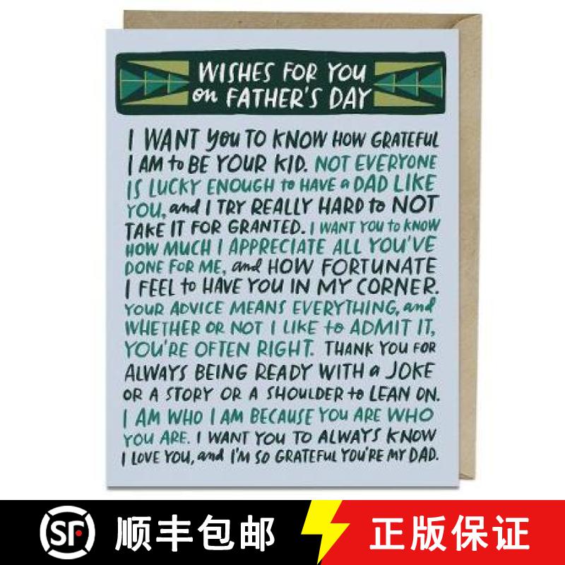 【3-4周达】6-Pack Em & Friends Wishes For You Fathers Day Card [9781642449792]