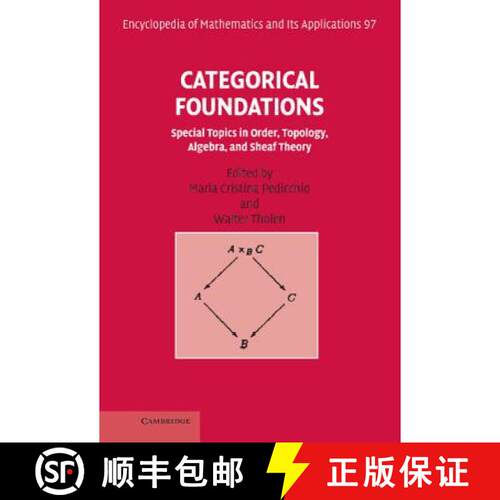 【3-4周达】精装 Categorical Foundations: Special Topics in Order, Topology, Algebra, and Sheaf Theory... [9780521834148]