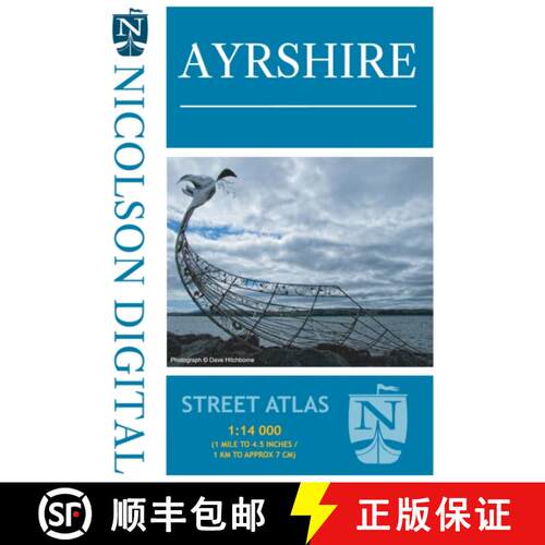 【3-4周达】Nicolson Street Atlas Ayrshire [9780993343919]