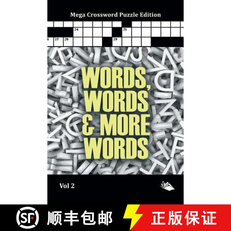 【2-3周达】Words, Words & More Words Vol 2: Mega Crossword Puzzle Edition [9781682803547]