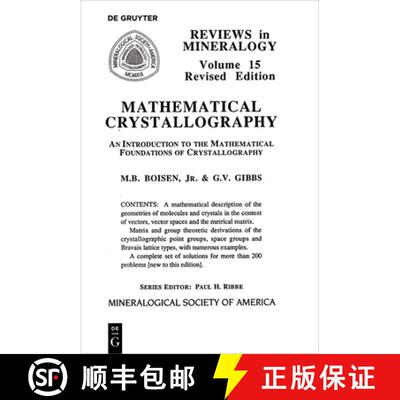 【3-4周达】Mathematical Crystallography [9780939950195]