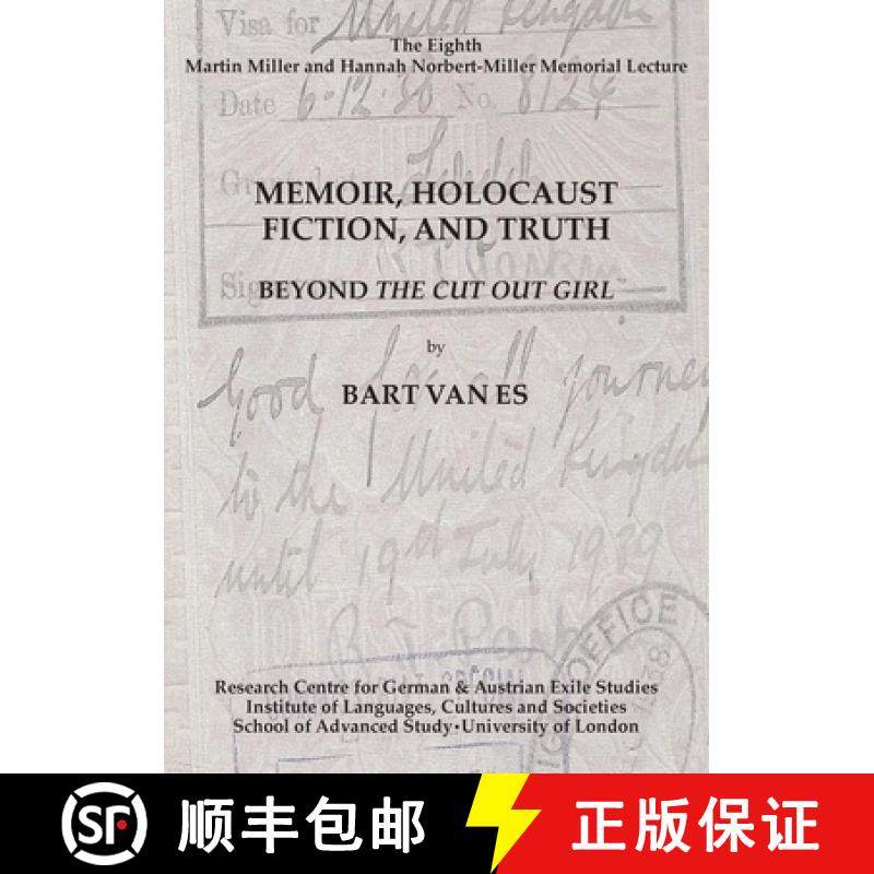 【3-4周达】Memoir, Holocaust Fiction, and Truth. Beyond 'The Cut Out Girl' [9780854572861]