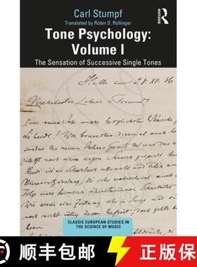 【3-4周达】精装 Tone Psychology: Volume I : The Sensation of Successive Single Tones [9781472435231]