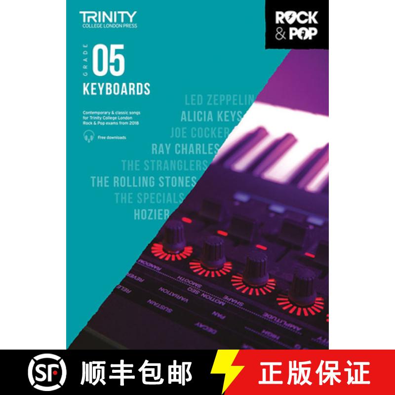 【3-4周达】Trinity College London Rock & Pop 2018 Keyboards Grade 5 CD Only [9780857366610]