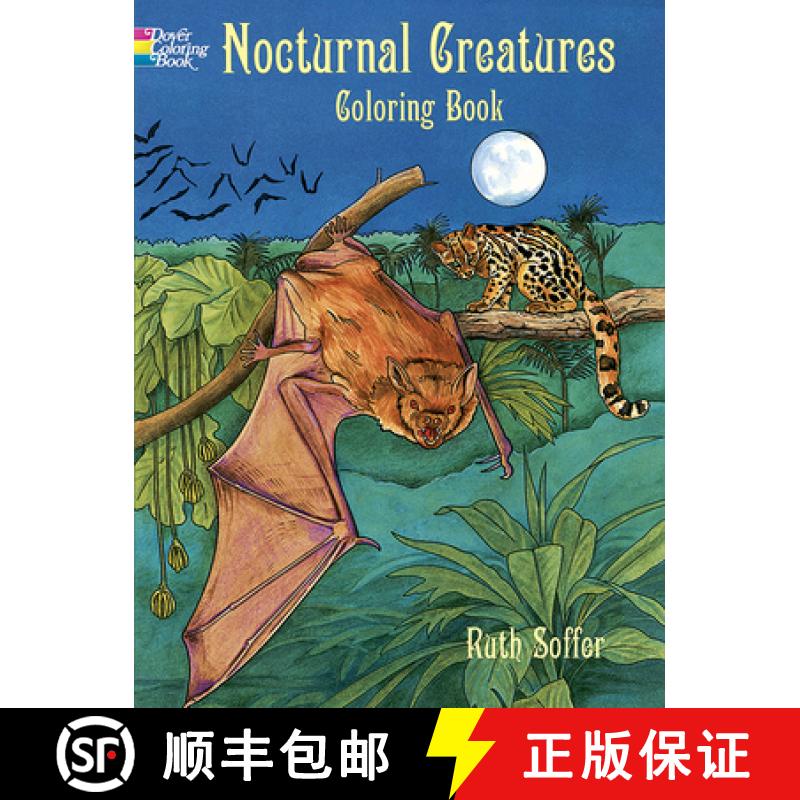预订 Nocturnal Creatures Coloring Book [9780486403625]
