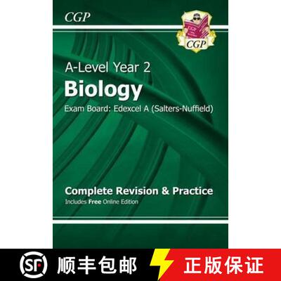 精装 A-Level Biology: Edexcel A Year 2 Complete Revision & Practice with Online Edition: Exam Board: ... [9781782943389]