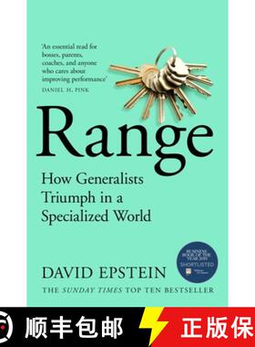 现货 范围:为什么通才能在专业化的世界中取胜 Range : How Generalists Triumph in a Specialized World 小开本 [9781509843527]