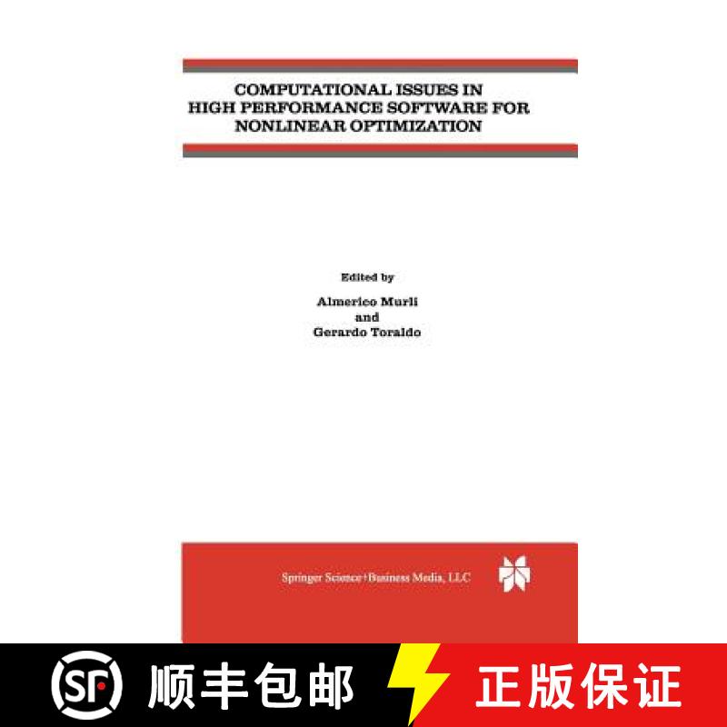 【3-4周达】Computational Issues in High Performance Software for Nonlinear Optimization [9781475784398]
